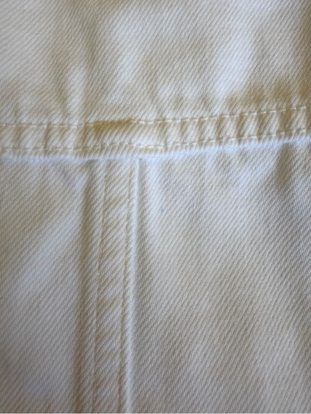 Kancan Delora Denim Jacket Women's Size L White Cotton Button Front Preppy Boho - Picture 16 of 16